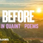 Before in Quaint Poems